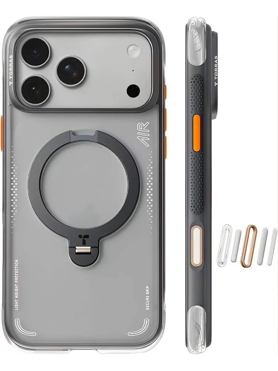 TORRAS TORRAS Q3 Air for iPhone 18 Pro Max - case with stand, shadow black — iPhone 18 Pro Max